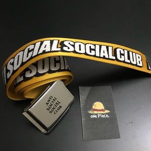 Anti Social Social Club ASSC Hold Me Yellow Belt